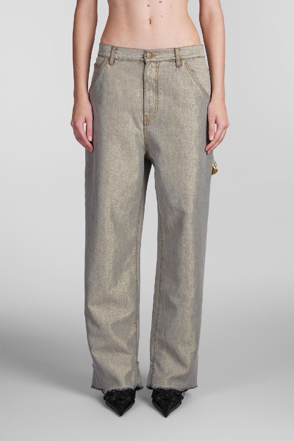 Deliberti DarkPark Jeans lisa in denim blu cod. 409000 - Deliberti The Luxury Shopping