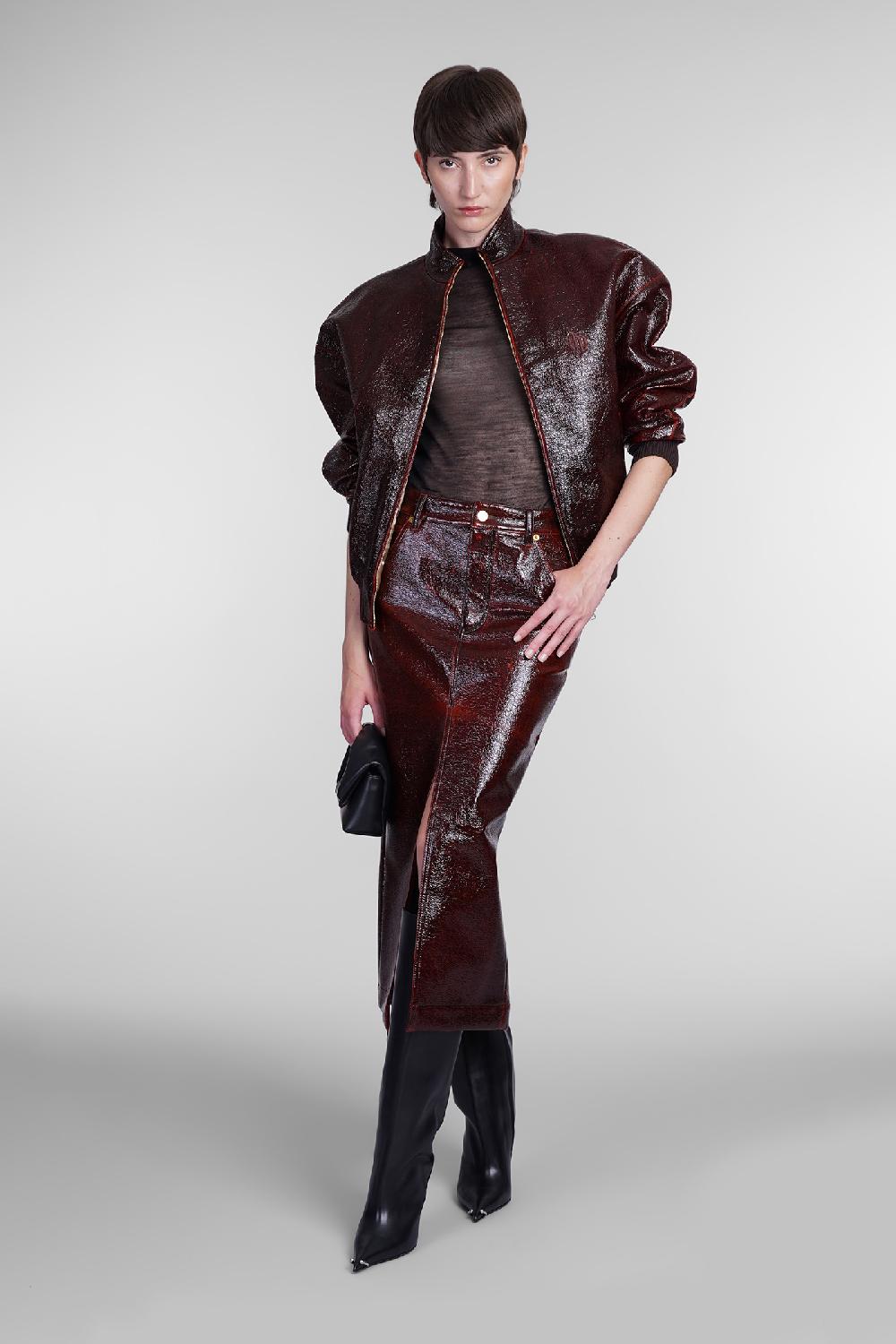 Deliberti DarkPark Bomber ace in lana bordeaux cod. 406170 - Deliberti The Luxury Shopping 50% di sconto con spedizione gratuita
