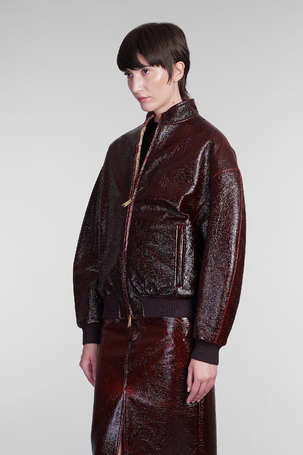 Deliberti DarkPark Bomber ace in lana bordeaux cod. 406170 - Deliberti The Luxury Shopping 50% di sconto con spedizione gratuita