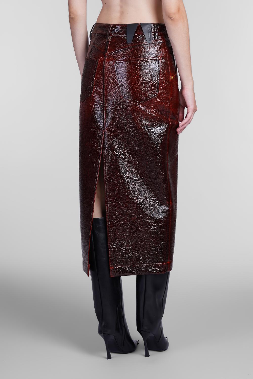 Deliberti DarkPark Gonna erika in lana bordeaux cod. 406172 - Deliberti The Luxury Shopping Officina