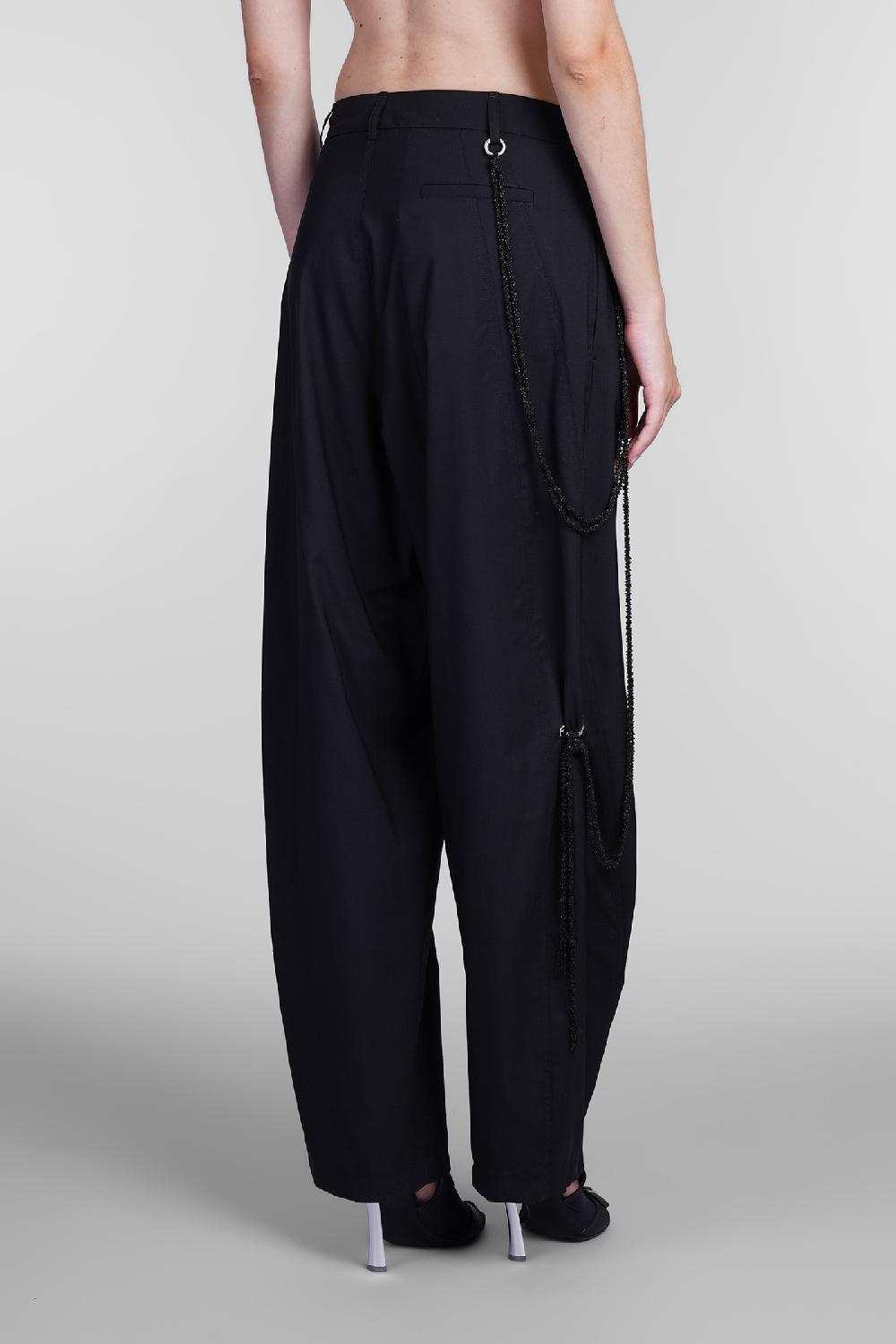 Deliberti DarkPark Pantalone phebe in lana nera cod. 406173 - Deliberti The Luxury Shopping Limitato a 3 giorni