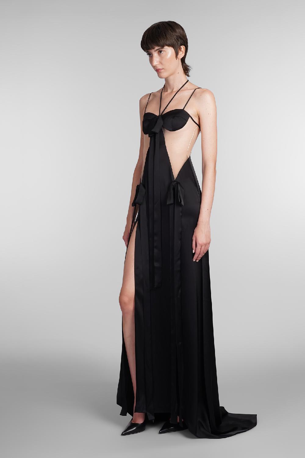 Deliberti David Koma Abito in triacetato nero cod. 405088 - Deliberti The Luxury Shopping Black Friday Prezzi