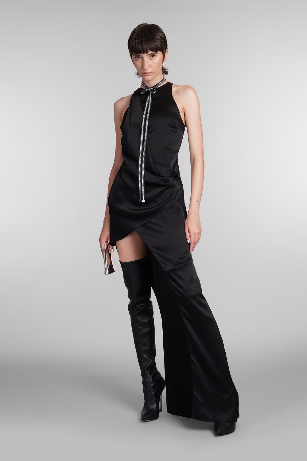 Deliberti David Koma Abito in triacetato nero cod. 405089 - Deliberti The Luxury Shopping In vendita
