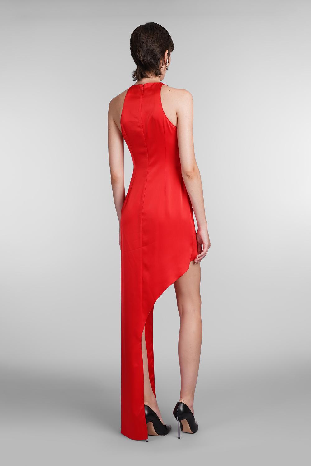 Deliberti David Koma Abito in triacetato rosso cod. 405090 - Deliberti The Luxury Shopping Duty-free