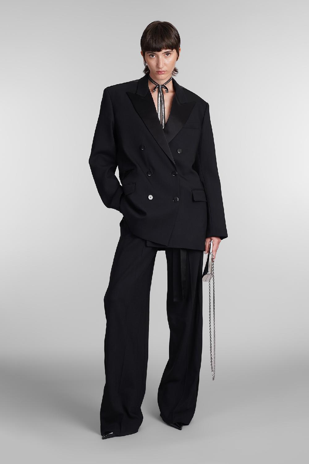 Deliberti David Koma Blazer in lana nera cod. 405091 - Deliberti The Luxury Shopping 50% di sconto per tempo limitato