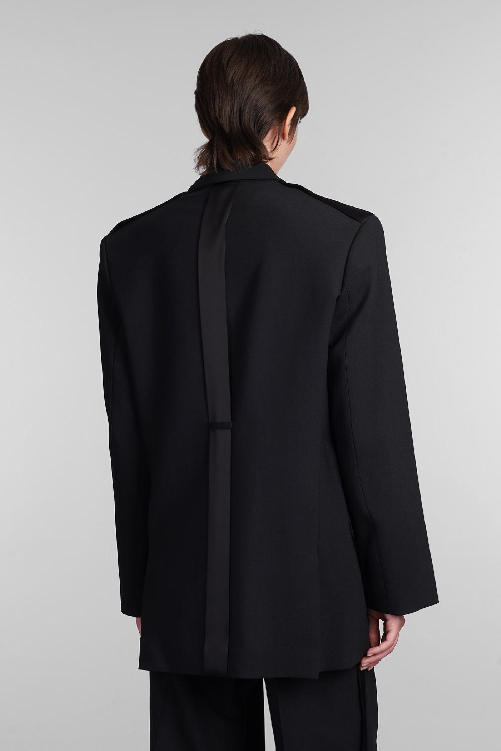 Deliberti David Koma Blazer in lana nera cod. 405091 - Deliberti The Luxury Shopping 50% di sconto per tempo limitato