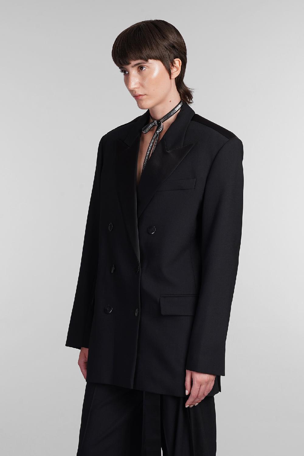 Deliberti David Koma Blazer in lana nera cod. 405091 - Deliberti The Luxury Shopping 50% di sconto per tempo limitato