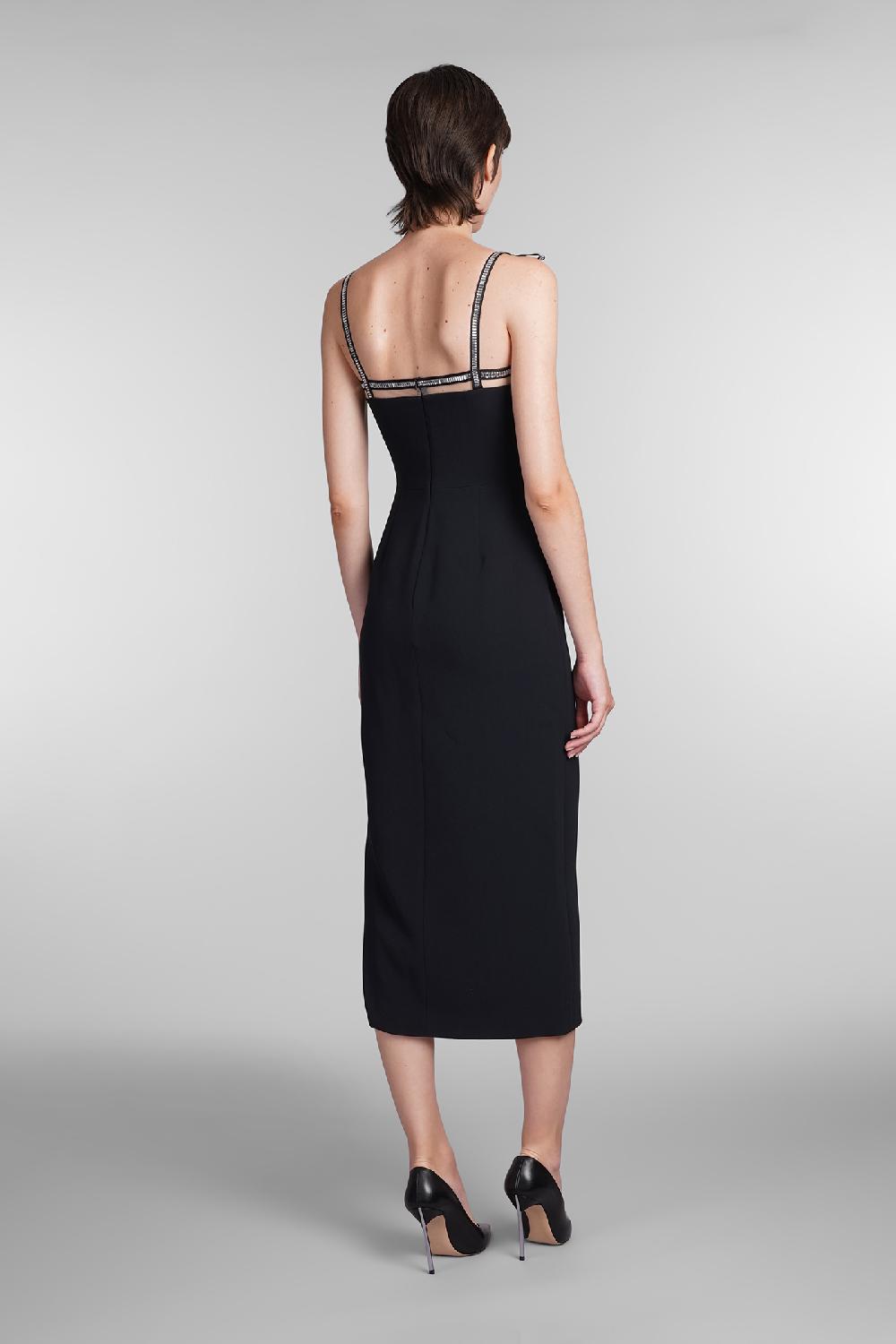 Deliberti David Koma Abito in viscosa nera cod. 405097 - Deliberti The Luxury Shopping Nuovo