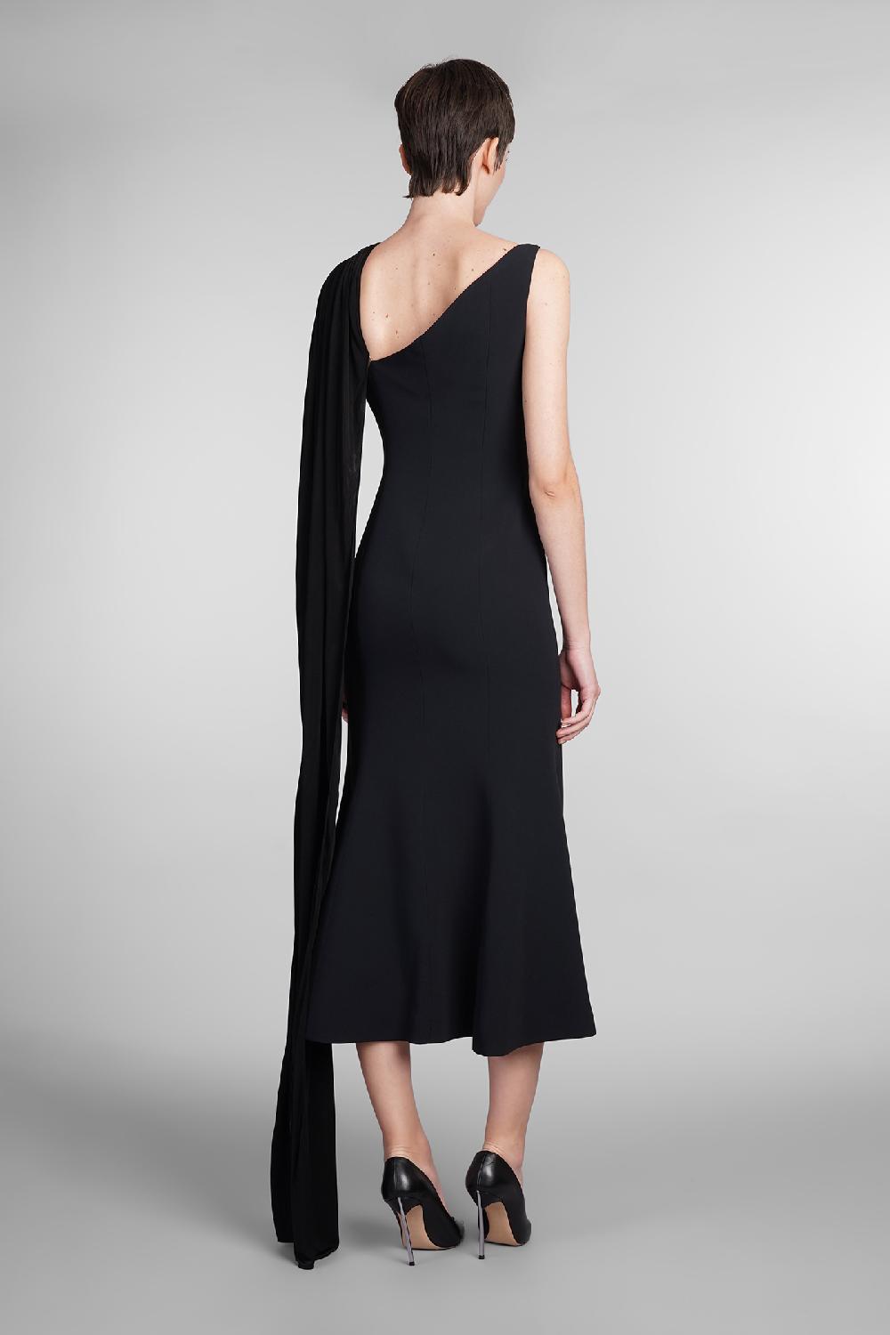 Deliberti David Koma Abito in viscosa nera cod. 410021 - Deliberti The Luxury Shopping Shopping Online