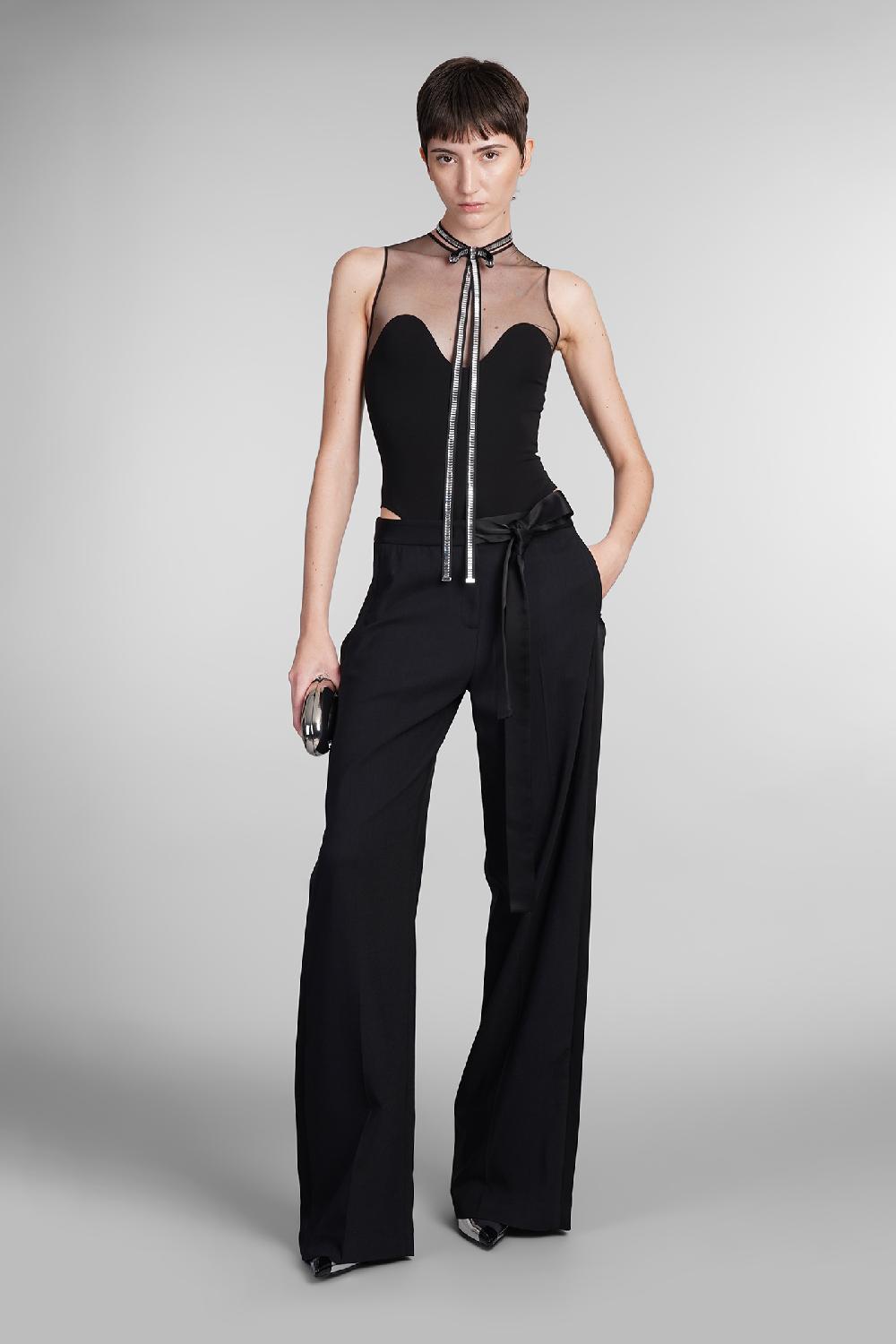 Deliberti David Koma Body in viscosa nera cod. 410023 - Deliberti The Luxury Shopping Prezzo Ridotto