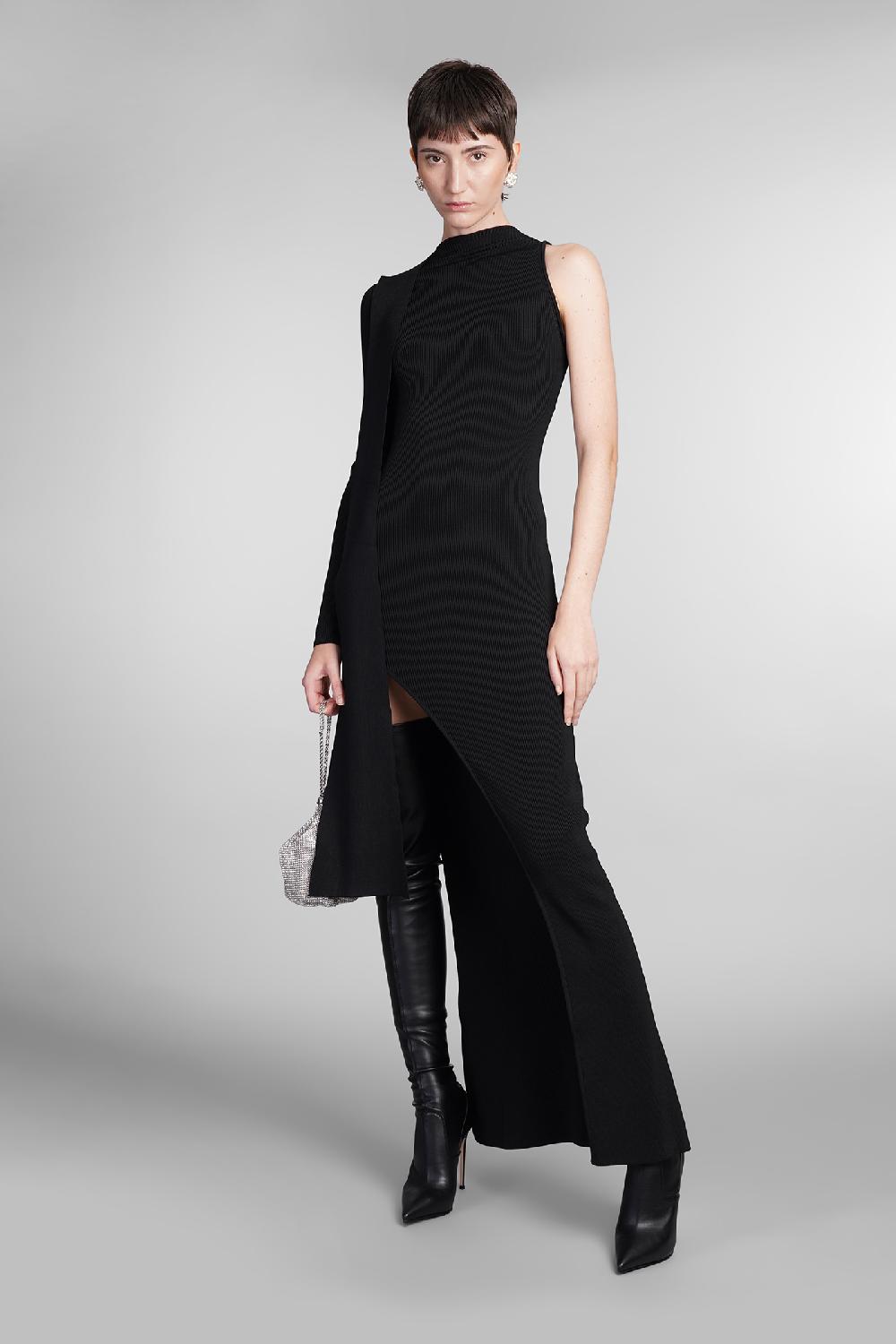 Deliberti David Koma Abito in cotone nero cod. 410026 - Deliberti The Luxury Shopping Novità