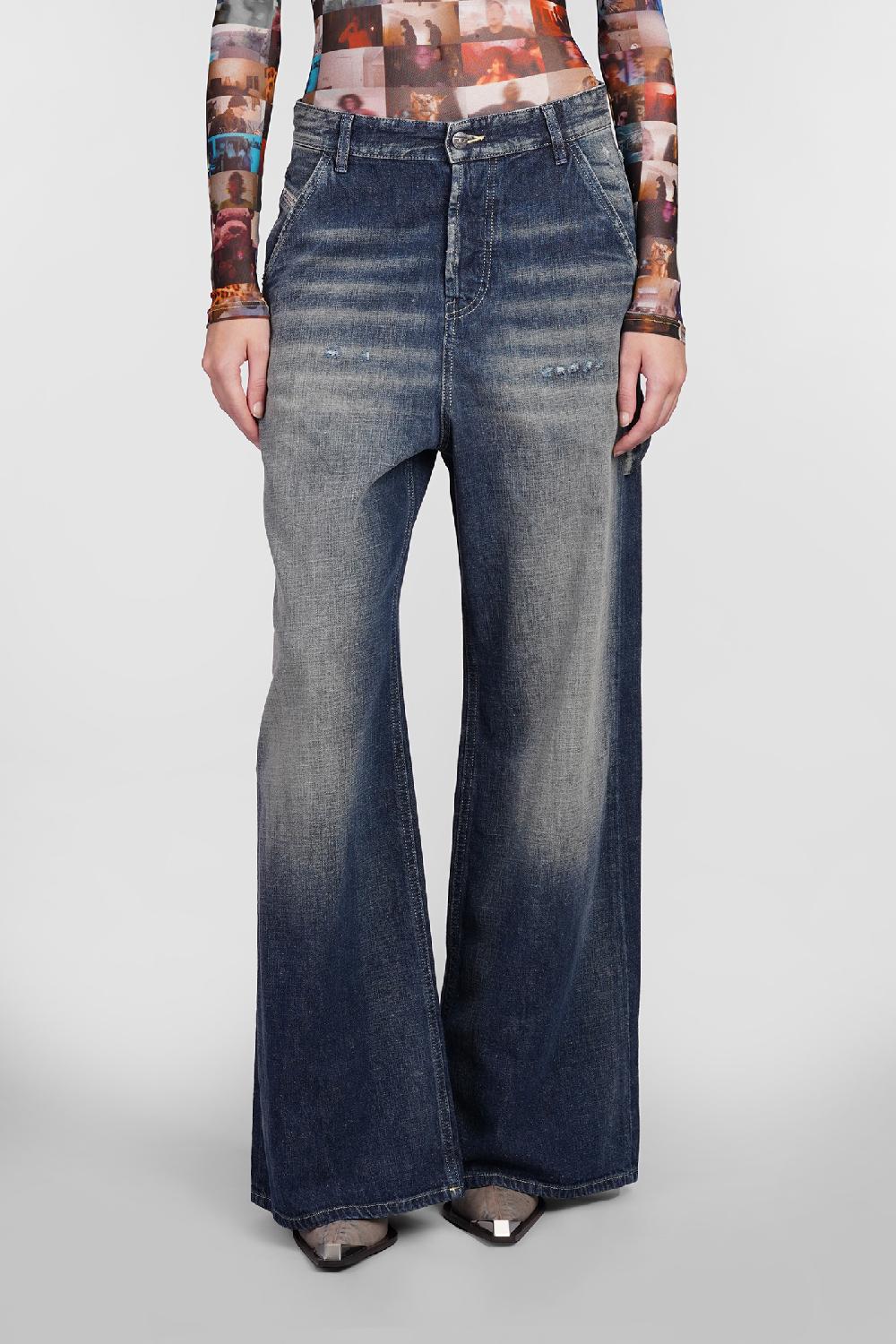 Deliberti Diesel Jeans d sire in cotone blu cod. 406128 - Deliberti The Luxury Shopping Offerta