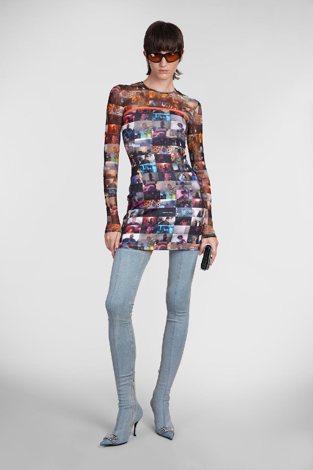 Deliberti Diesel Abito d platin in poliestere multicolor cod. 406546 - Deliberti The Luxury Shopping Outlet