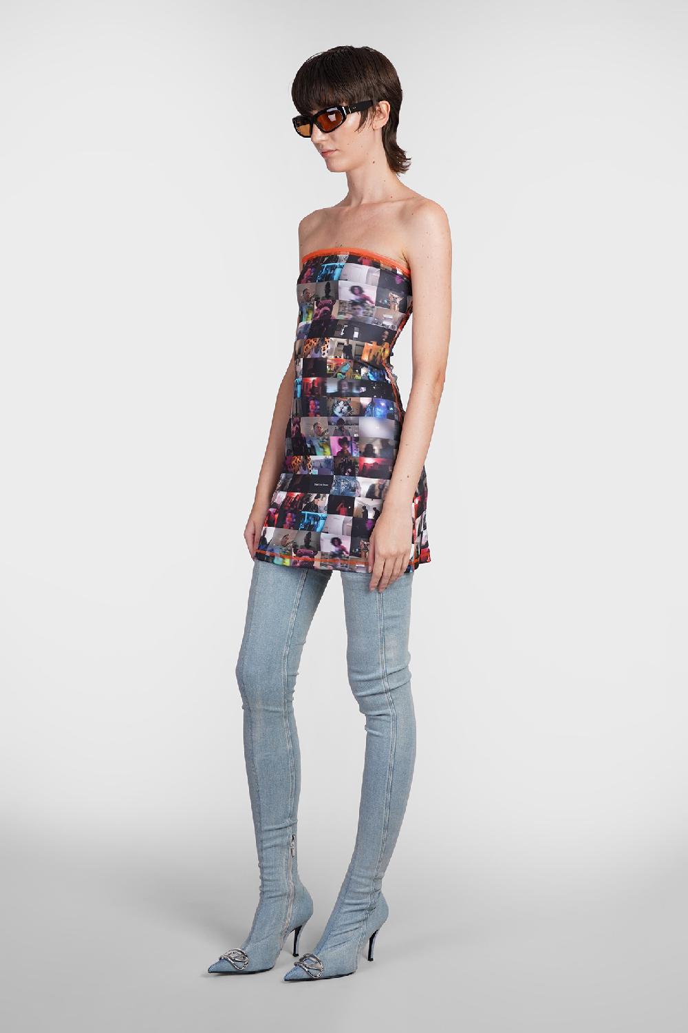 Deliberti Diesel Abito d platin in poliestere multicolor cod. 406546 - Deliberti The Luxury Shopping Outlet