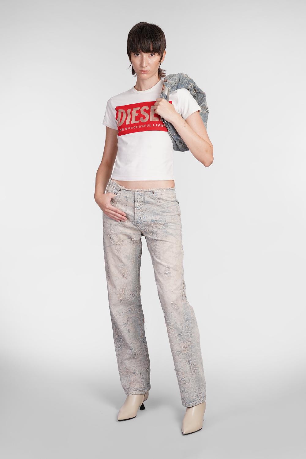 Deliberti Diesel T-shirt t malun in cotone beige cod. 406548 - Deliberti The Luxury Shopping Saldi
