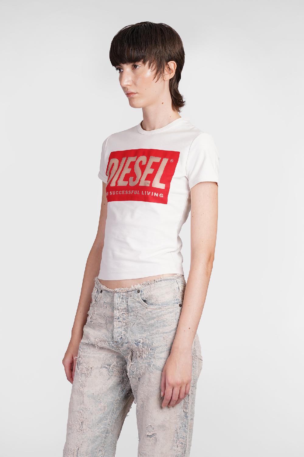 Deliberti Diesel T-shirt t malun in cotone beige cod. 406548 - Deliberti The Luxury Shopping Saldi