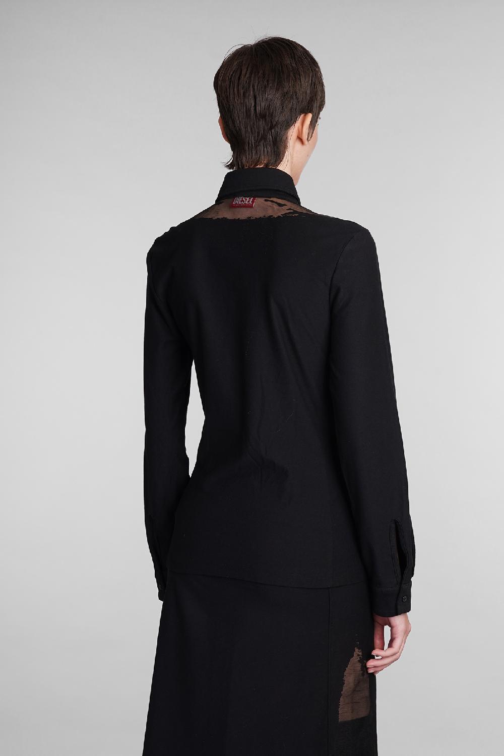 Deliberti Diesel Camicia s sun plain in cotone nero cod. 406549 - Deliberti The Luxury Shopping Offerte