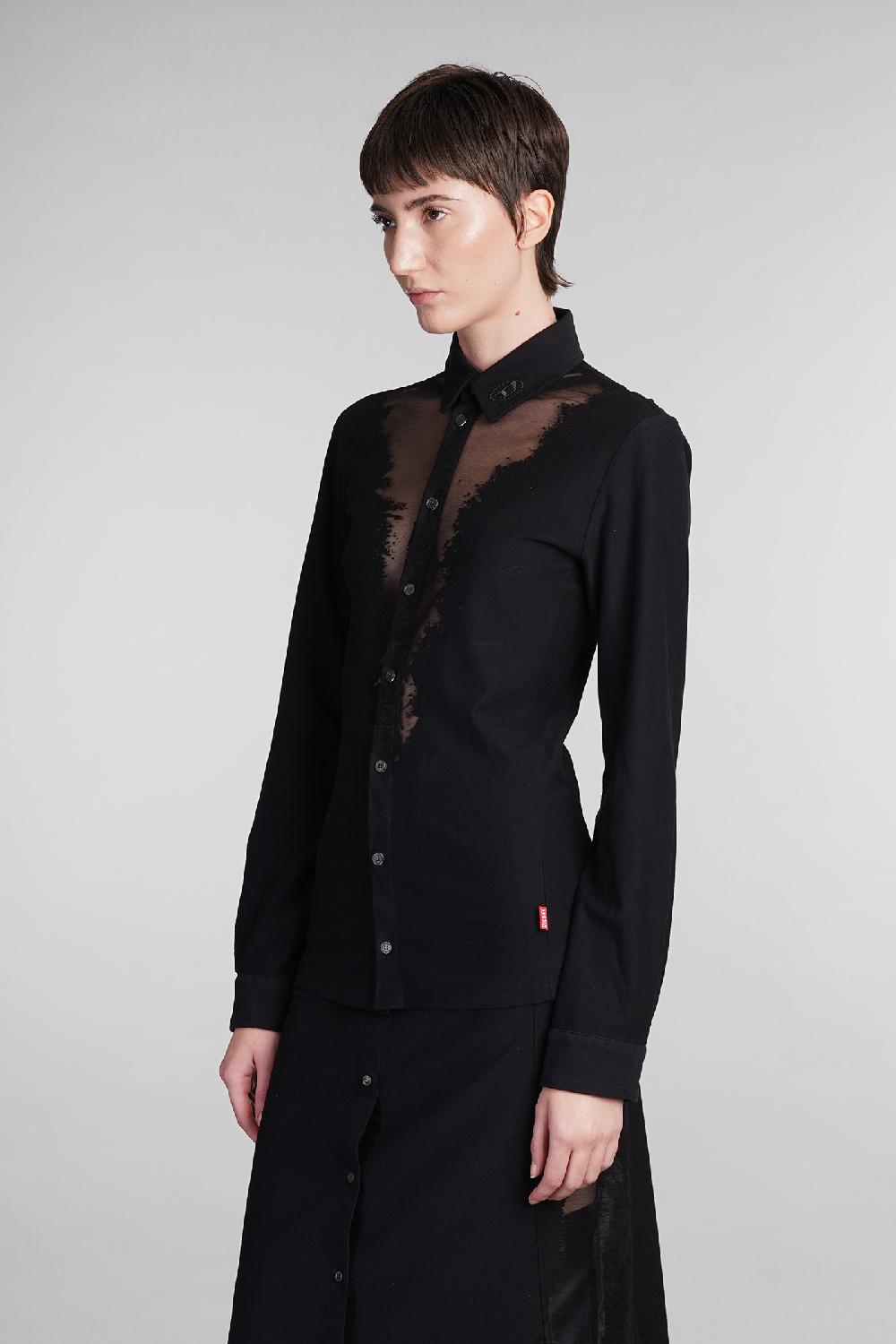 Deliberti Diesel Camicia s sun plain in cotone nero cod. 406549 - Deliberti The Luxury Shopping Offerte