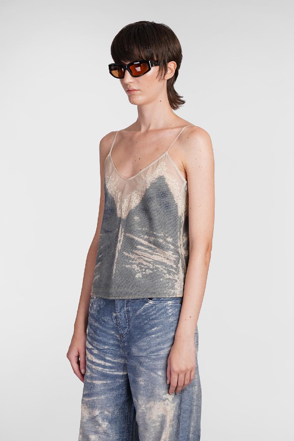 Deliberti Diesel Topwear de tre fsf in cotone blu cod. 406559 - Deliberti The Luxury Shopping Saldi Di Fabbrica