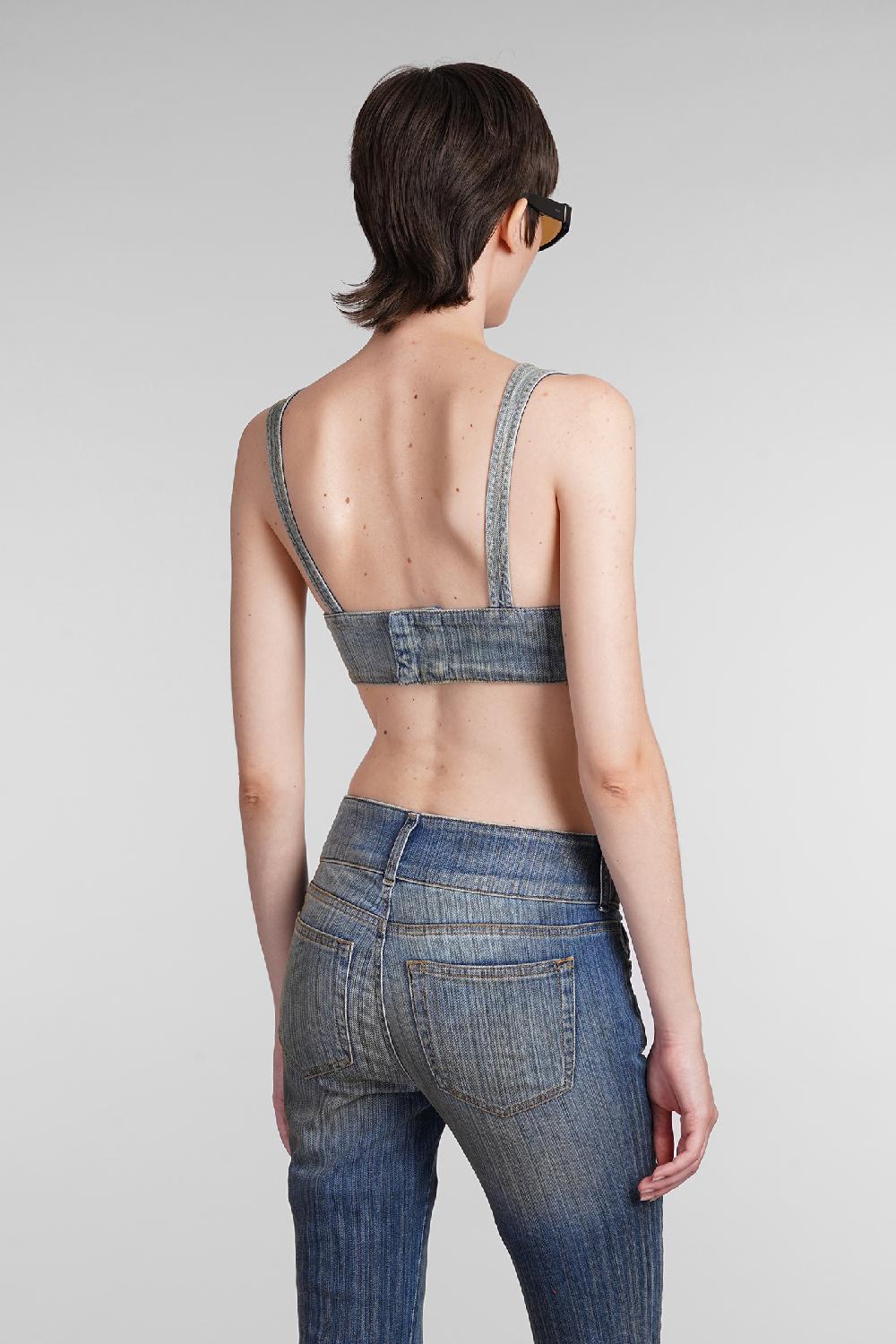 Deliberti Diesel Topwear de elly in denim blu cod. 403951 - Deliberti The Luxury Shopping In Saldo