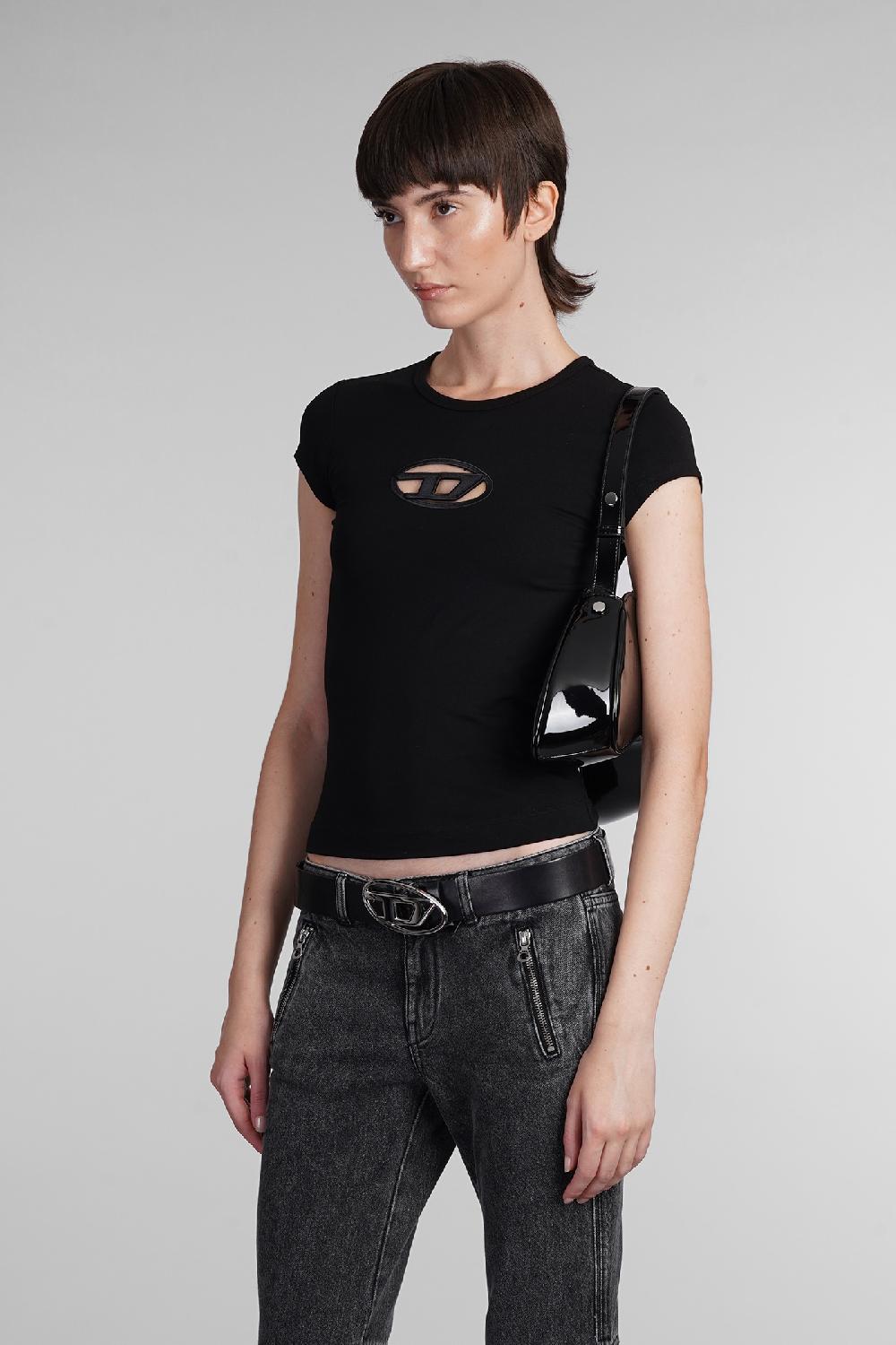 Deliberti Diesel T-shirt t angie in cotone nero cod. 403954 - Deliberti The Luxury Shopping Spedizione gratuita