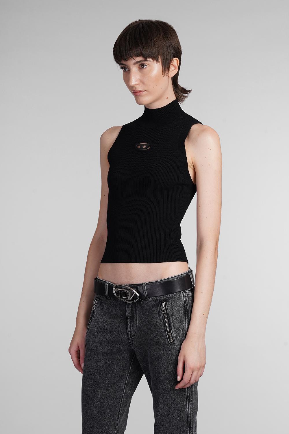 Deliberti Diesel Topwear m onervax in rayon nero cod. 403955 - Deliberti The Luxury Shopping Sconto di tempo limitato