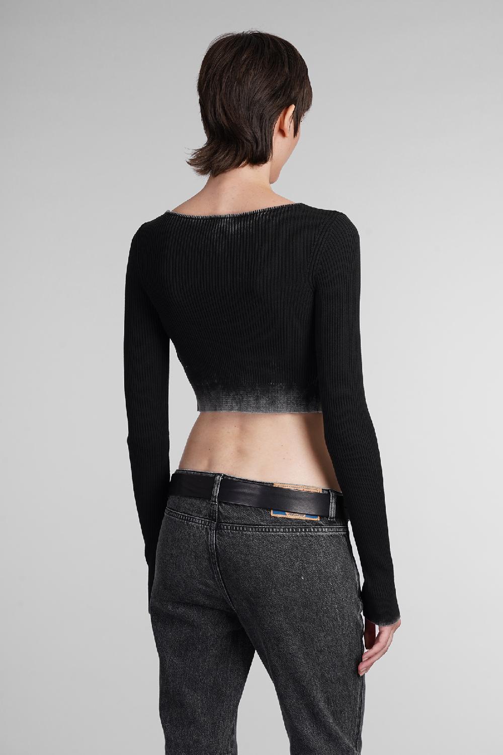 Deliberti Diesel Cardigan m latina in cotone nero cod. 403957 - Deliberti The Luxury Shopping Prezzo di fabbrica