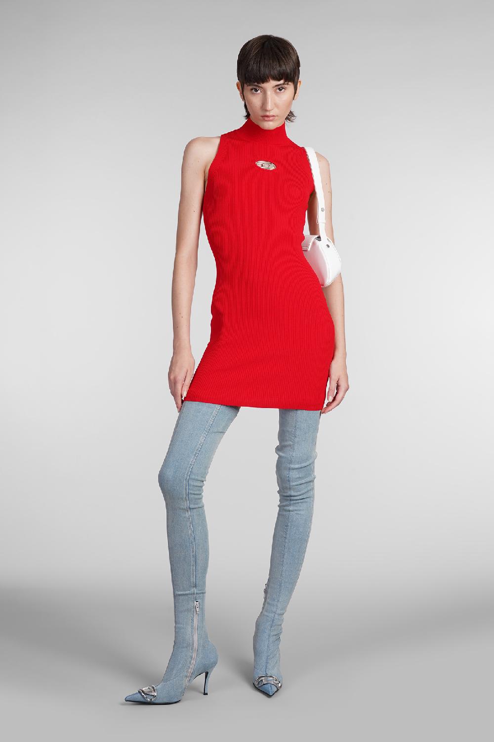 Deliberti Diesel Abito m onervax in rayon rosso cod. 403959 - Deliberti The Luxury Shopping Comprare a buon mercato