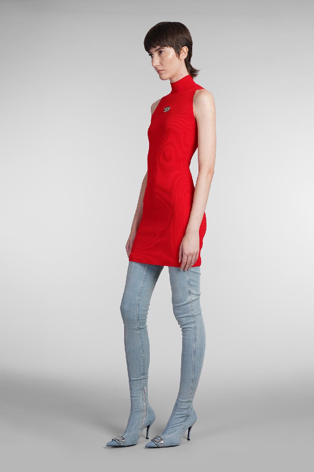 Deliberti Diesel Abito m onervax in rayon rosso cod. 403959 - Deliberti The Luxury Shopping Comprare a buon mercato