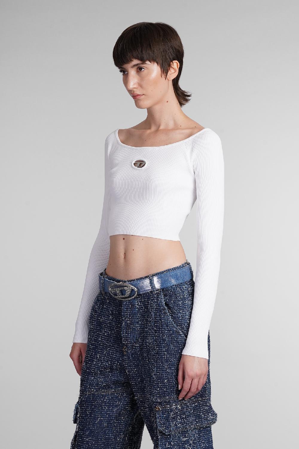 Deliberti Diesel Maglia m vera ls in rayon bianco cod. 403962 - Deliberti The Luxury Shopping Fornitura limitata
