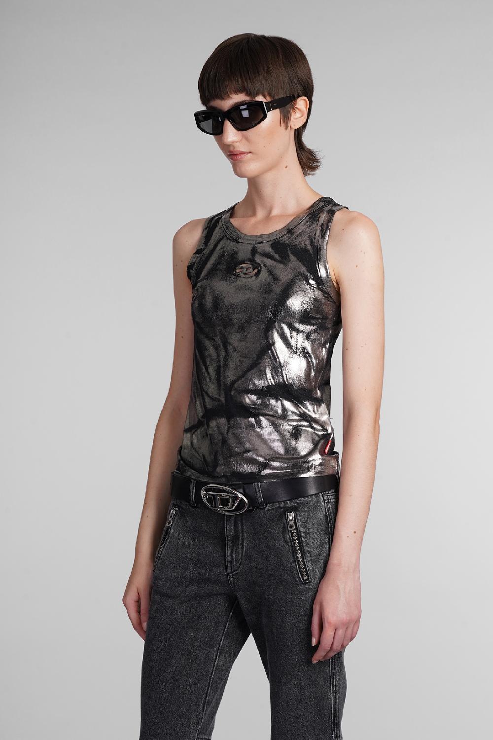 Deliberti Diesel Topwear t lynys in modal argento cod. 403966 - Deliberti The Luxury Shopping Black Friday