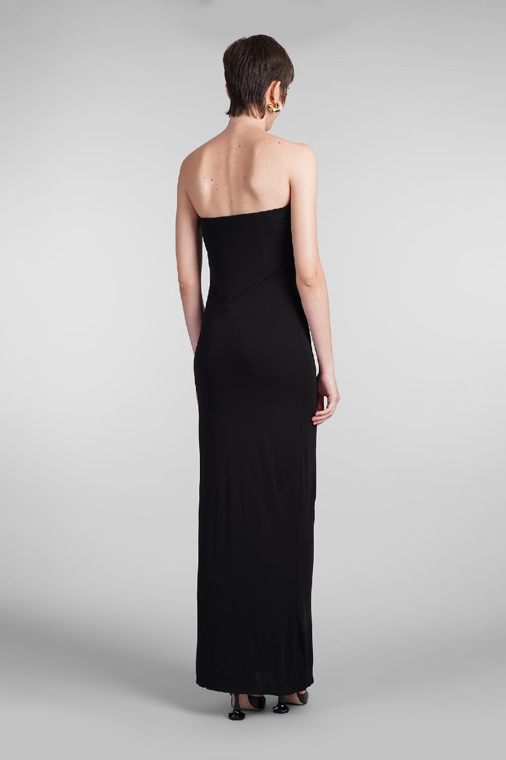 Deliberti Cult Gaia Abito abril in viscosa nera cod. 409538 - Deliberti The Luxury Shopping Offerta natalizia