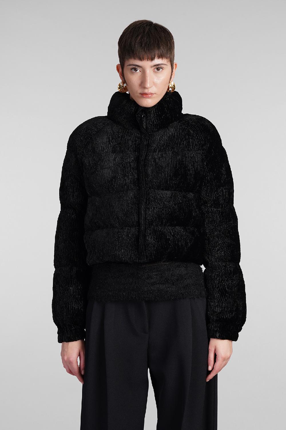 Deliberti Cult Gaia Piumino bombon in viscosa nera cod. 409539 - Deliberti The Luxury Shopping Offerta Pasqua