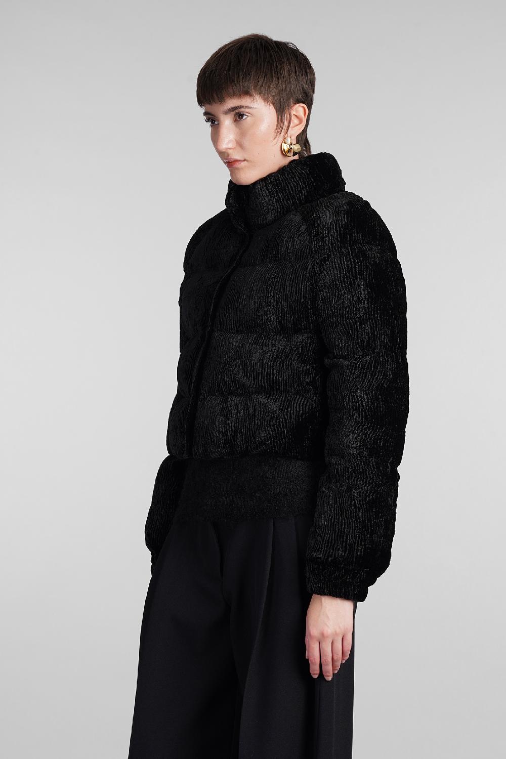 Deliberti Cult Gaia Piumino bombon in viscosa nera cod. 409539 - Deliberti The Luxury Shopping Offerta Pasqua