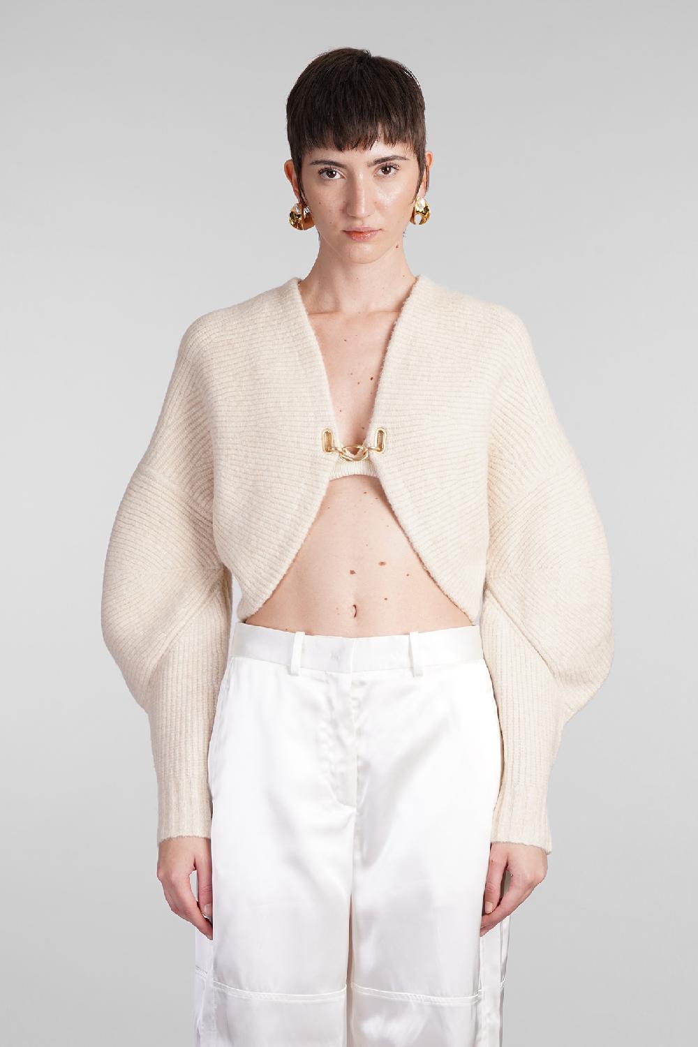 Deliberti Cult Gaia Cardigan devin in lana beige cod. 409541 - Deliberti The Luxury Shopping Offerta Giorno del Papà
