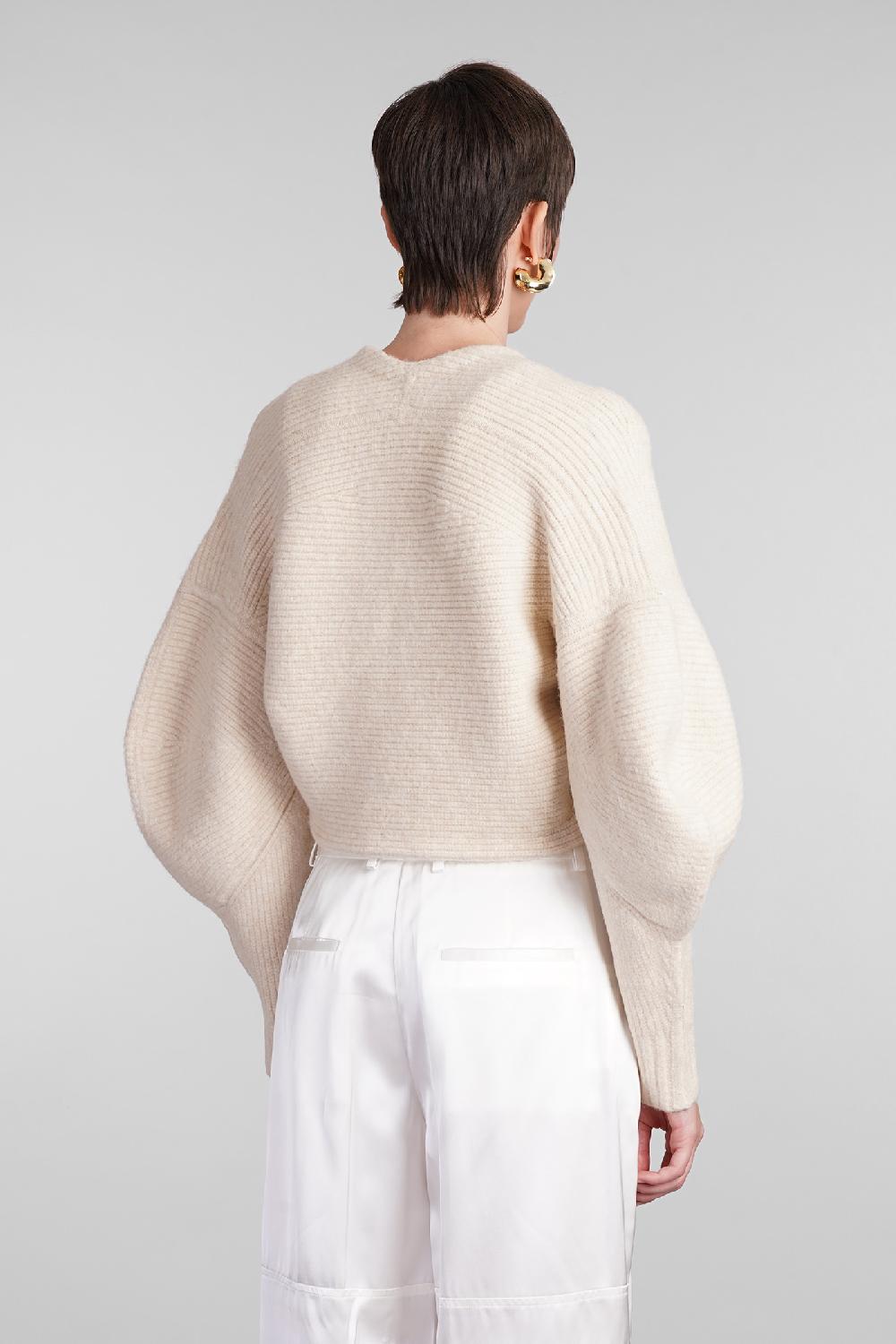 Deliberti Cult Gaia Cardigan devin in lana beige cod. 409541 - Deliberti The Luxury Shopping Offerta Giorno del Papà