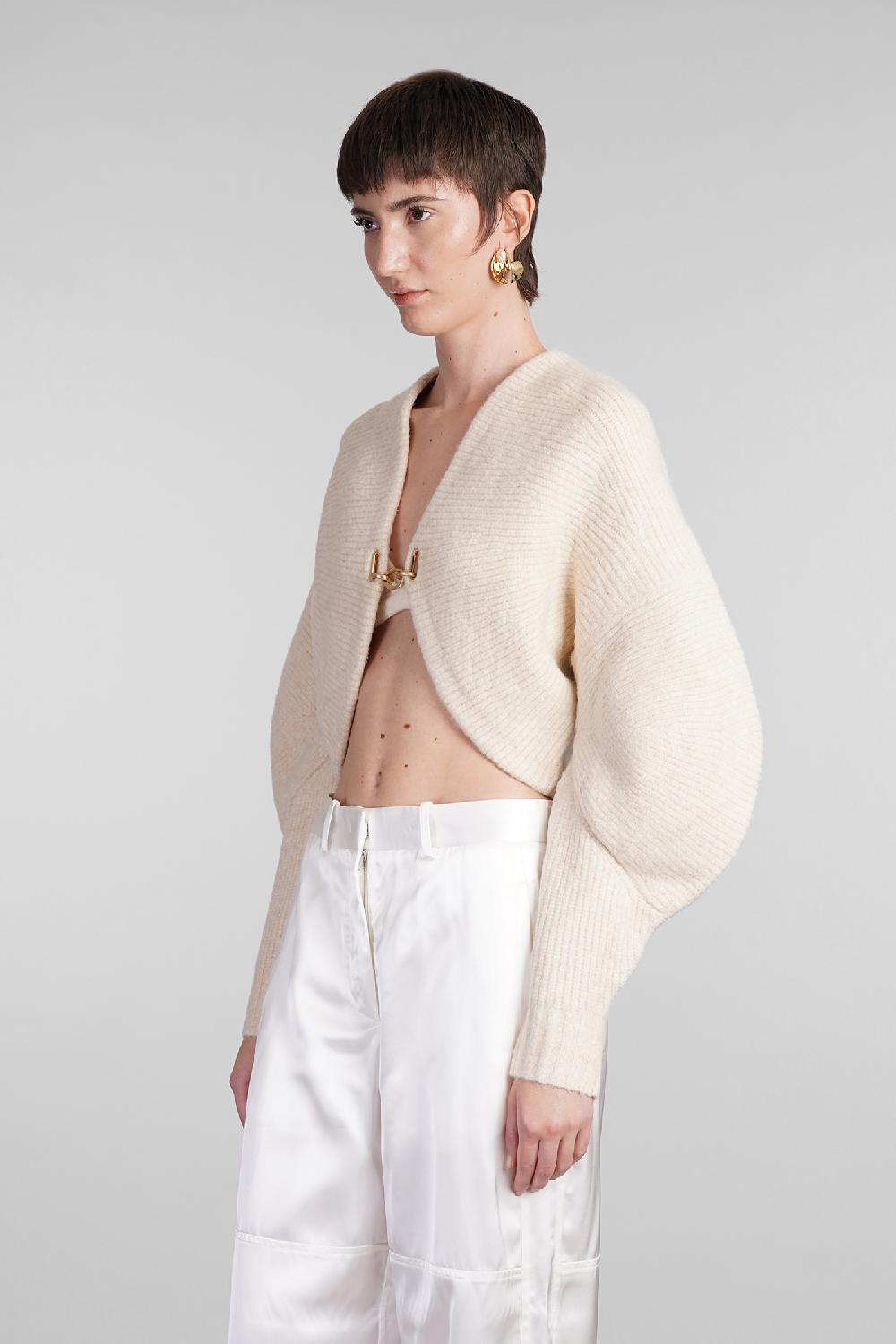 Deliberti Cult Gaia Cardigan devin in lana beige cod. 409541 - Deliberti The Luxury Shopping Offerta Giorno del Papà