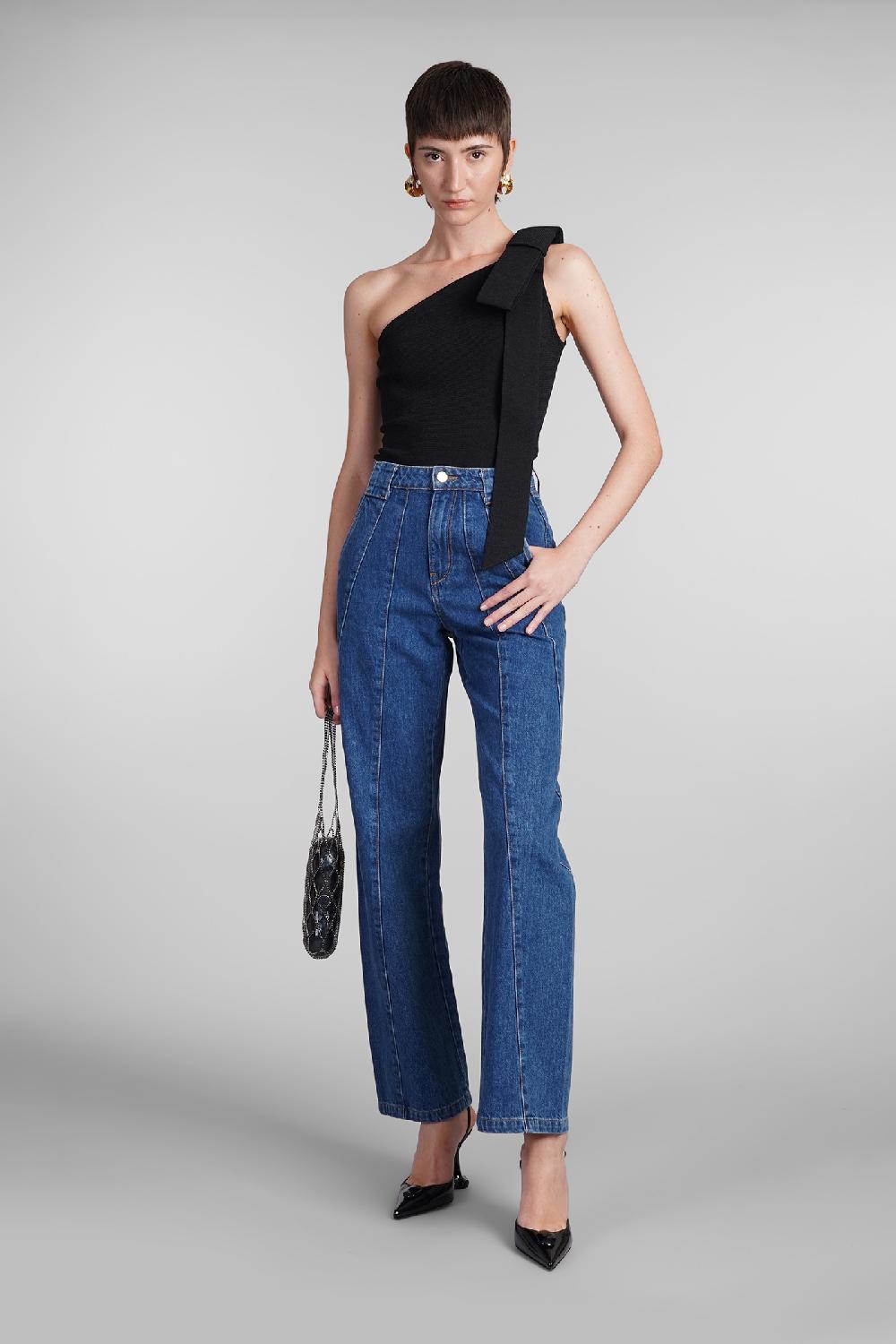 Deliberti Cult Gaia Topwear nomi in poliestere nero cod. 409543 - Deliberti The Luxury Shopping Offerta San Valentino