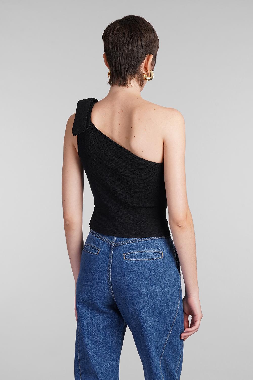 Deliberti Cult Gaia Topwear nomi in poliestere nero cod. 409543 - Deliberti The Luxury Shopping Offerta San Valentino