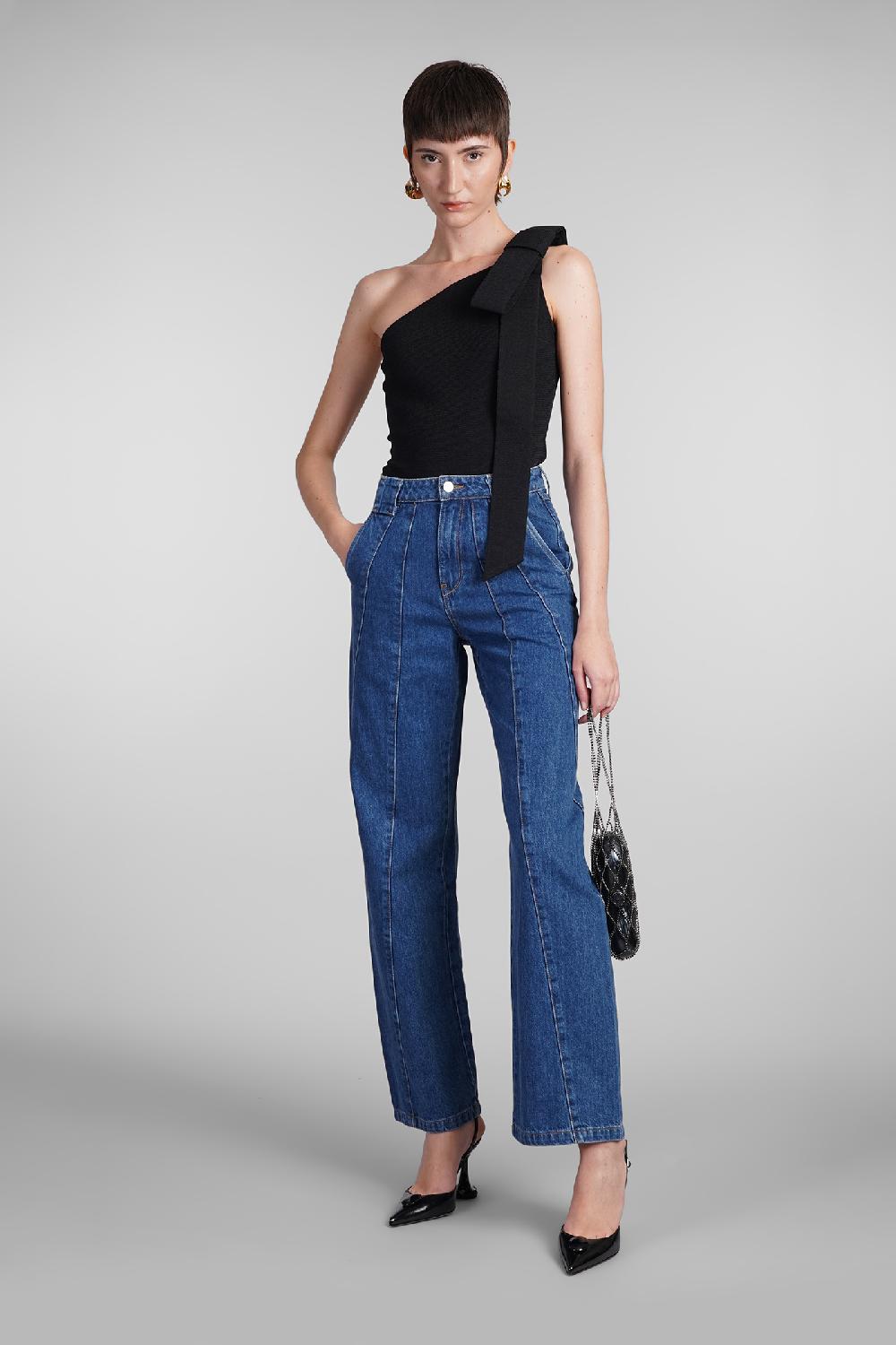 Deliberti Cult Gaia Jeans mey in cotone blu cod. 409547 - Deliberti The Luxury Shopping Offerta Anniversario