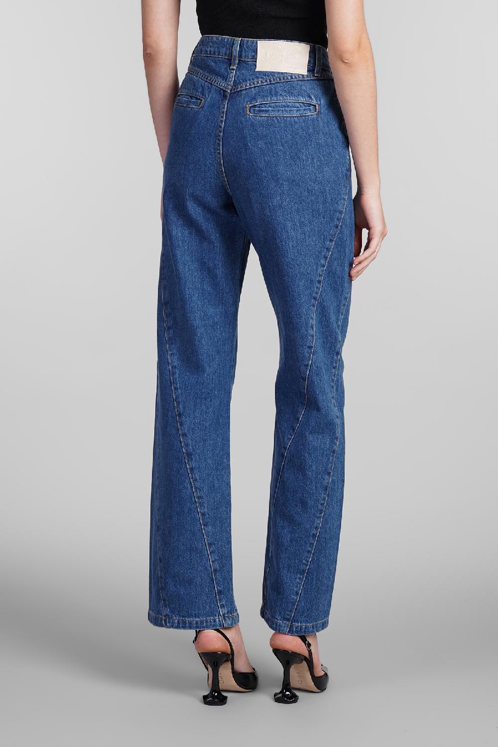 Deliberti Cult Gaia Jeans mey in cotone blu cod. 409547 - Deliberti The Luxury Shopping Offerta Anniversario