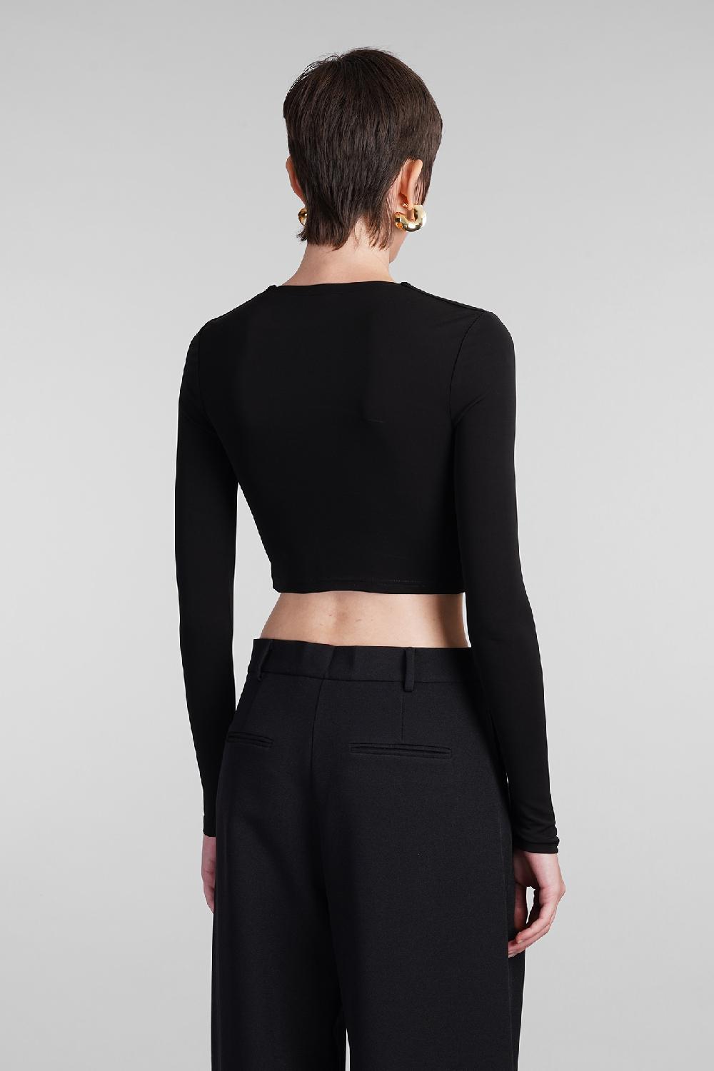 Deliberti Cult Gaia Topwear laia in viscosa nera cod. 409548 - Deliberti The Luxury Shopping Smaltimento dello stoccaggio