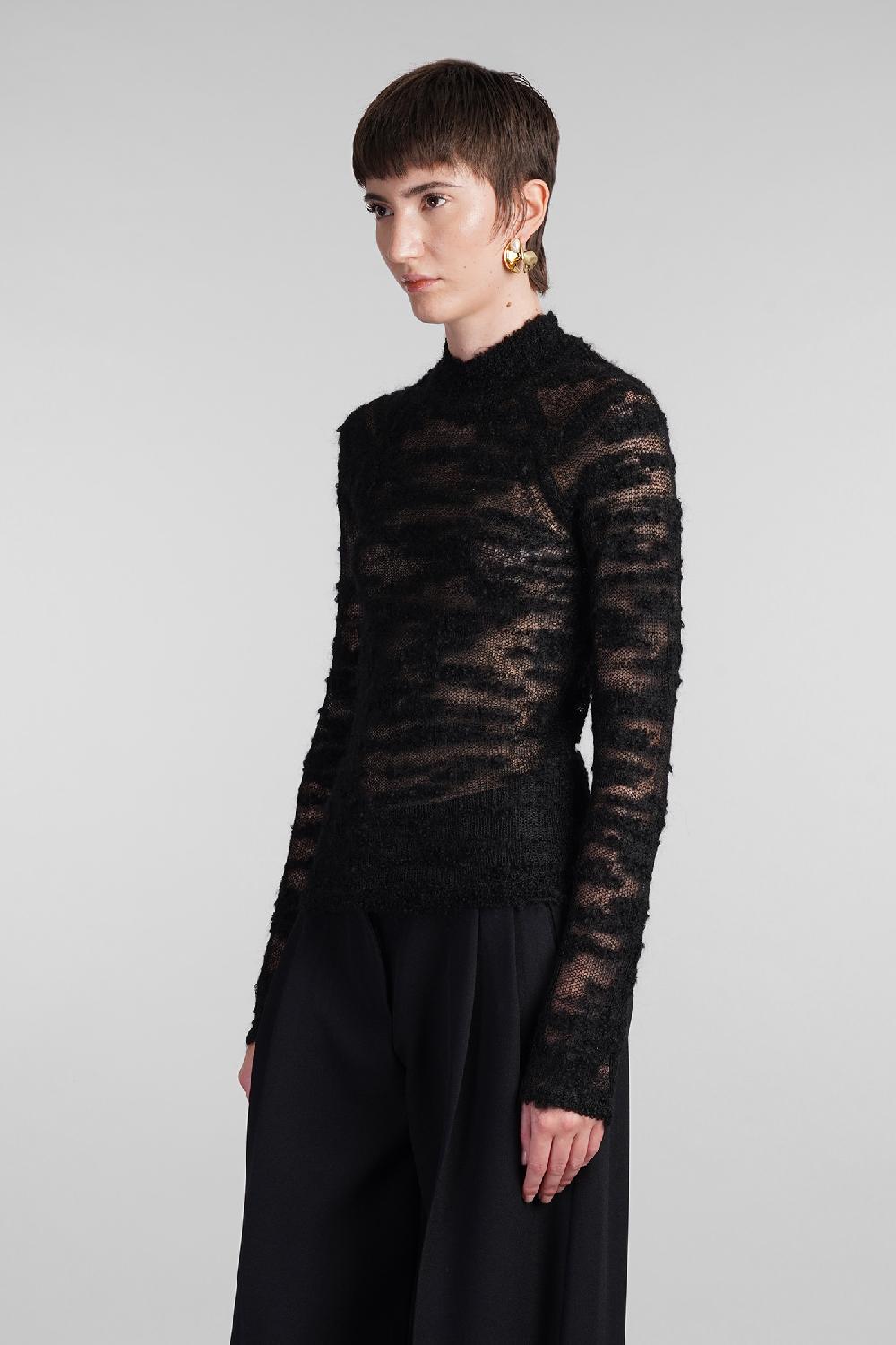 Deliberti Cult Gaia Maglia sima in lana nera cod. 409544 - Deliberti The Luxury Shopping Latest fashion
