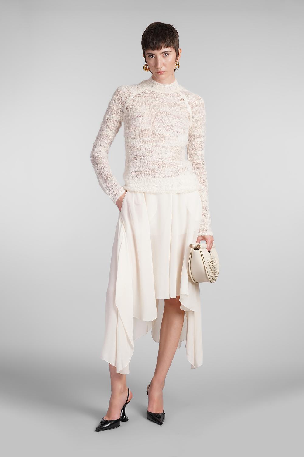 Deliberti Cult Gaia Maglia sima in lana beige cod. 409545 - Deliberti The Luxury Shopping Online Outlet