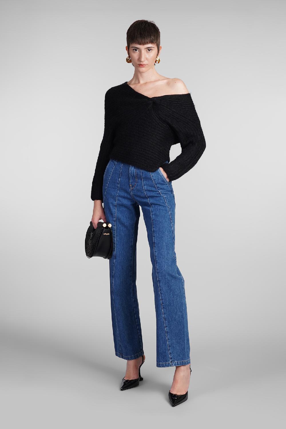 Deliberti Cult Gaia Maglia lea in lana nera cod. 409546 - Deliberti The Luxury Shopping Offerta temporanea