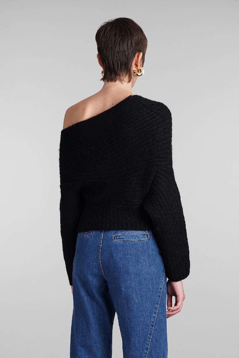 Deliberti Cult Gaia Maglia lea in lana nera cod. 409546 - Deliberti The Luxury Shopping Offerta temporanea