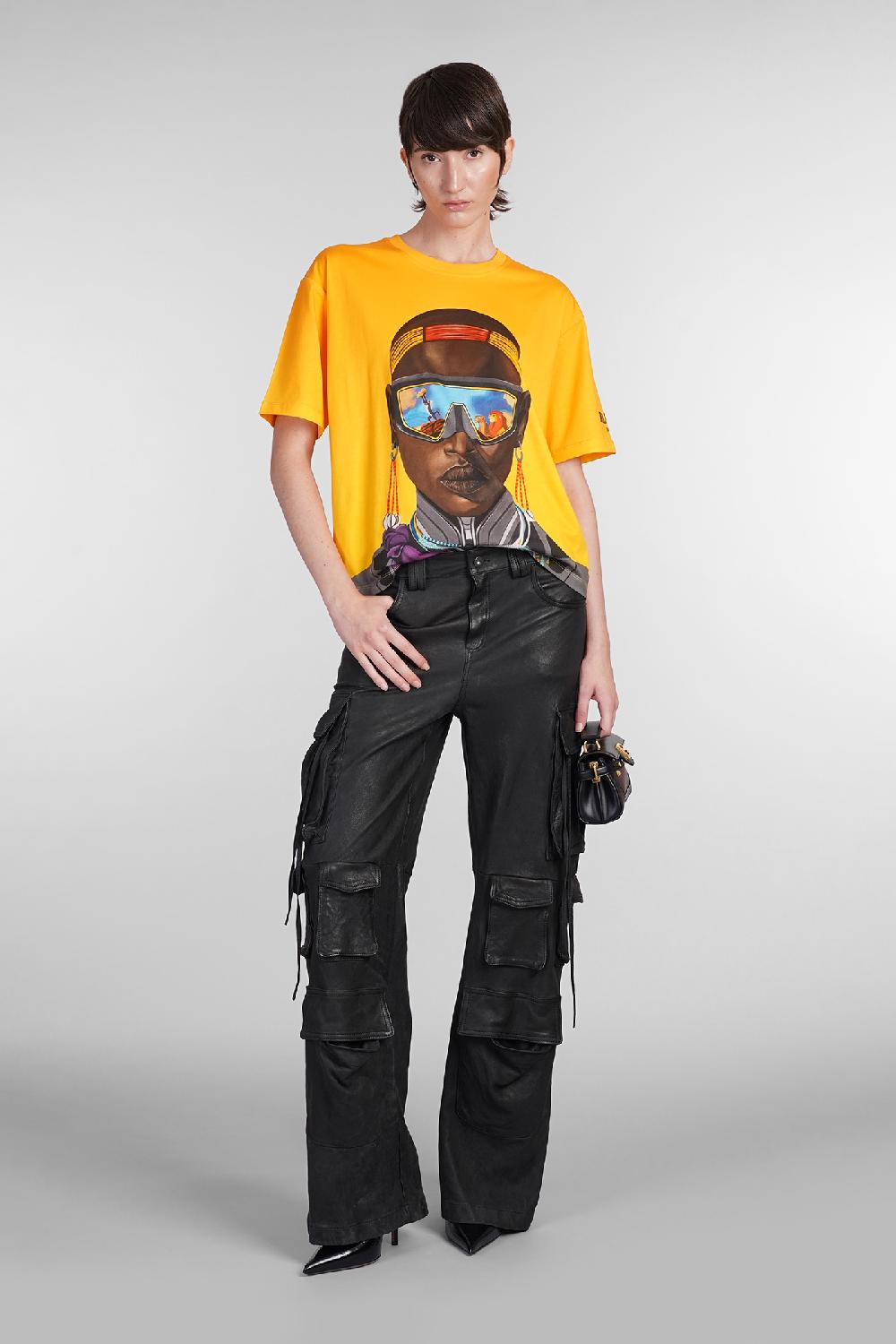 Deliberti Disney x Balmain T-shirt in cotone giallo cod. 403031 - Deliberti The Luxury Shopping Offerte esclusive