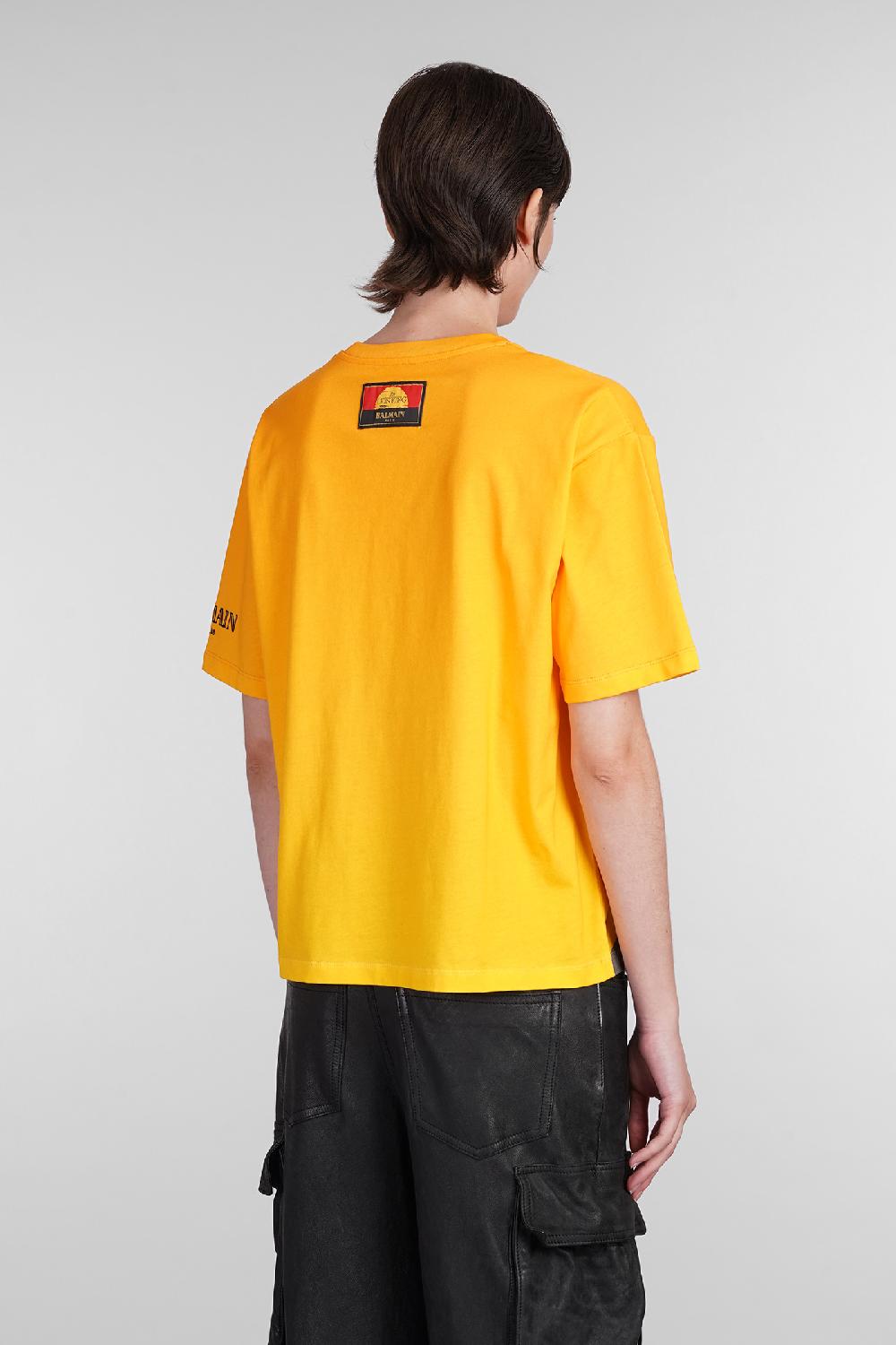 Deliberti Disney x Balmain T-shirt in cotone giallo cod. 403031 - Deliberti The Luxury Shopping Offerte esclusive