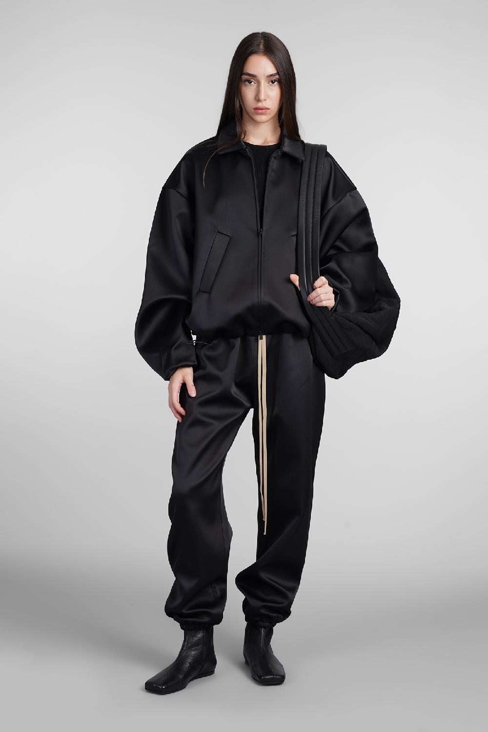 Deliberti Fear of God Essentials Bomber in poliestere nero cod. 408707 - Deliberti The Luxury Shopping Offerte stagionali