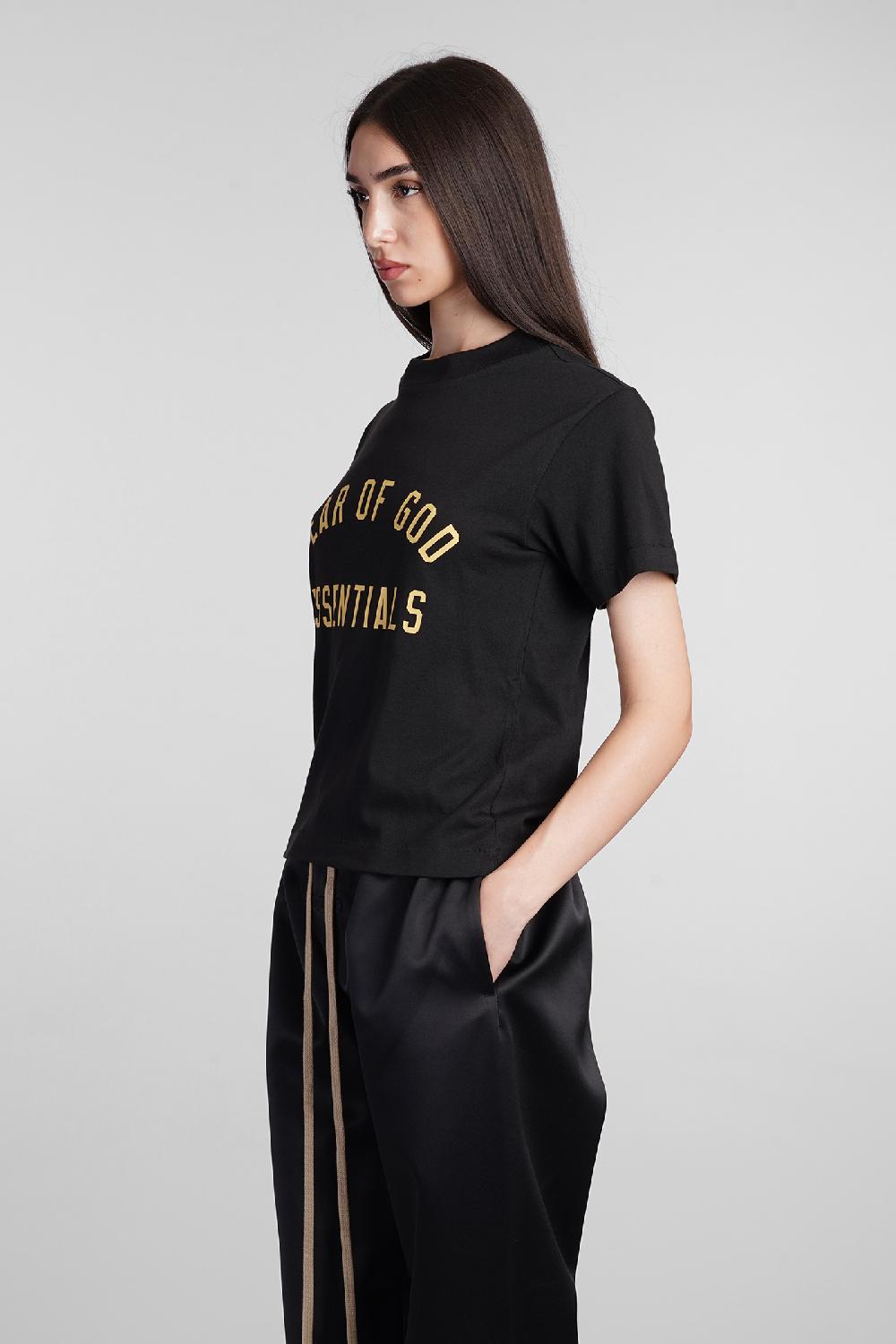 Deliberti Fear of God Essentials T-shirt in cotone nero cod. 408709 - Deliberti The Luxury Shopping Comprane uno, ottenene uno gratis